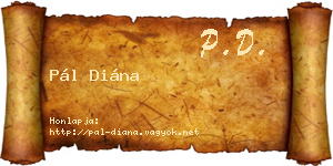 Pál Diána névjegykártya